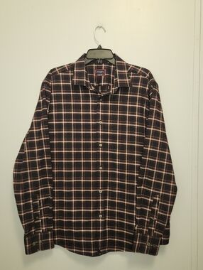 Untuckit Classic Men's Long Sleeve Plaid Shirt - Size XL